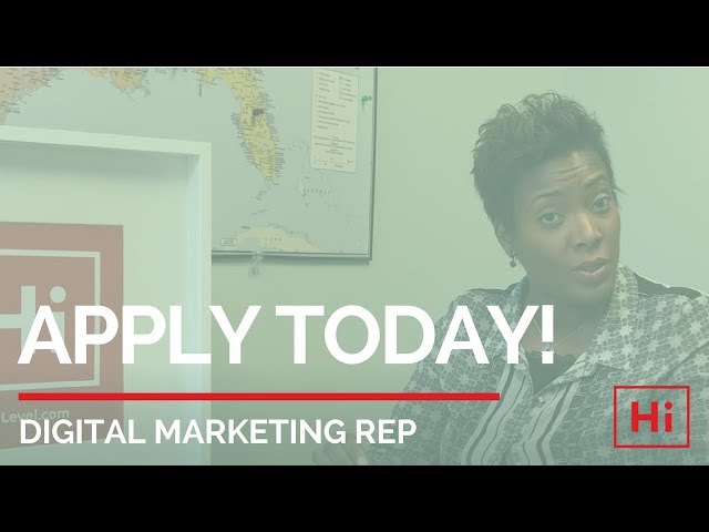 Apply Today! | Digital Marketing Representative