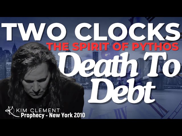 Kim Clement Prophecy - TWO CLOCKS, Death To Debt & The Spirit Of Pythos - New York 2010