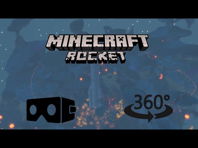 360° Minecraft Render Super Cool Rocket Build