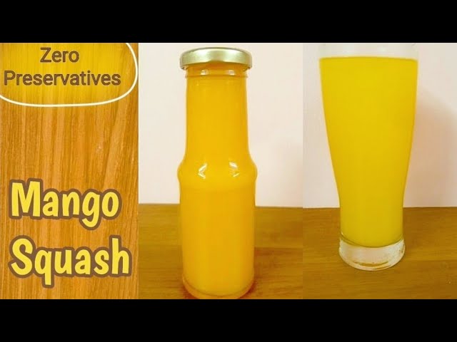 Mango Squash Recipe | Prepare in 15 minutes and store for 6 months