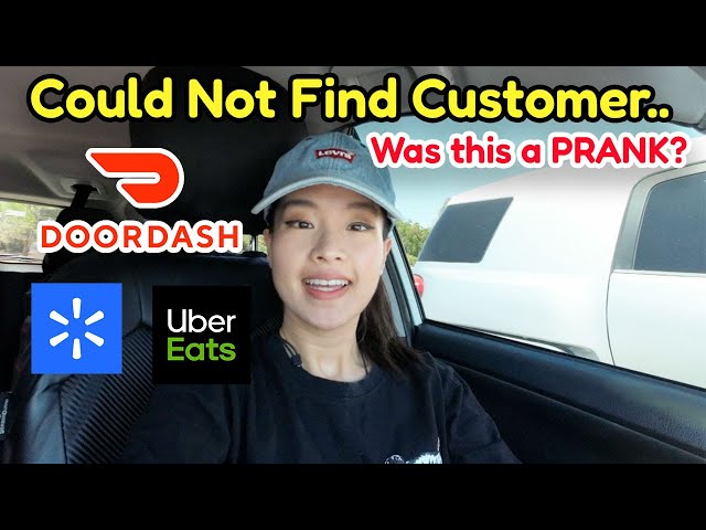 Was I being PRANKED by Customer Door Dashing? Uber Eats Ride Along Walmart Spark | Customer Unknown?