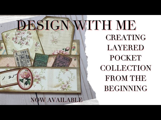 Design With Me - Creating Vintage Wallpaper Layered Pockets Using Photoshop - Beginning to End