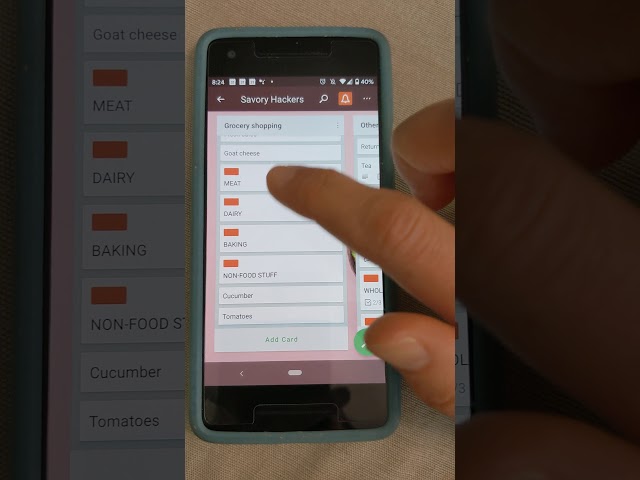 Quick demo of Trello mobile app -- use it while grocery shopping!