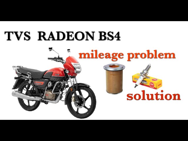 TVS RADEON mileage problem solution change air filter spark plug @FSMECHANIC