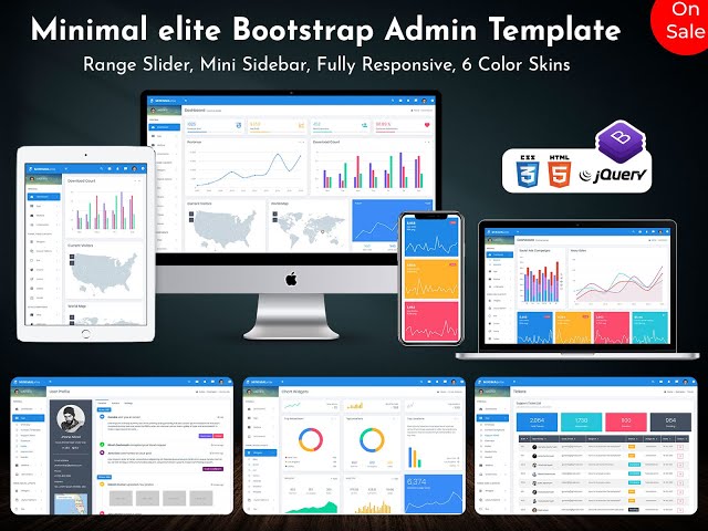 Enhance Productivity with Minimal elite Admin Templates Bootstrap