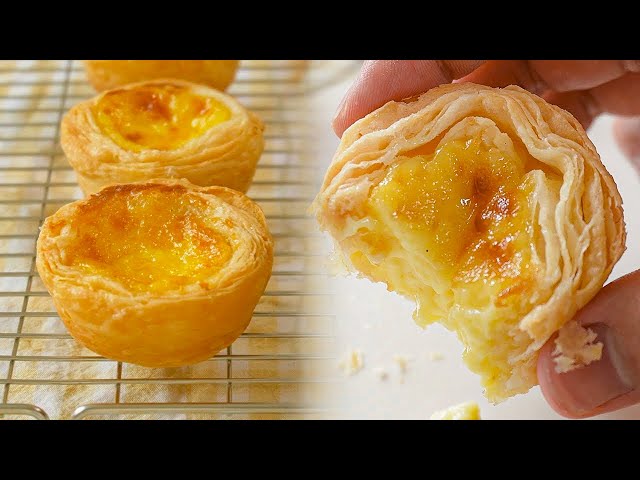 Perfect! Crispy Egg tart recipe : Portuguese