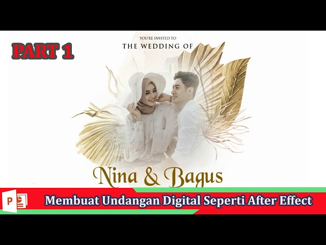 How to Make a Digital Wedding Invitation Like After Effects Part 1💥Powerpoint Tutorial💥