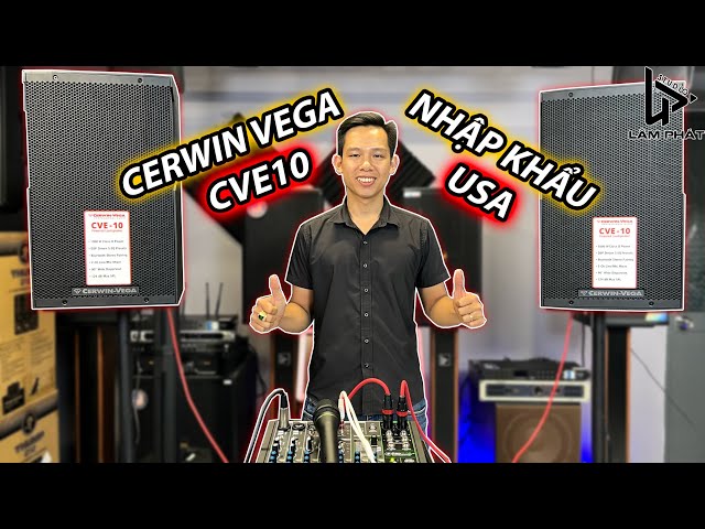 Cerwin Vega CVE 10 Loa Full Active Karaoke Nhập Từ USA