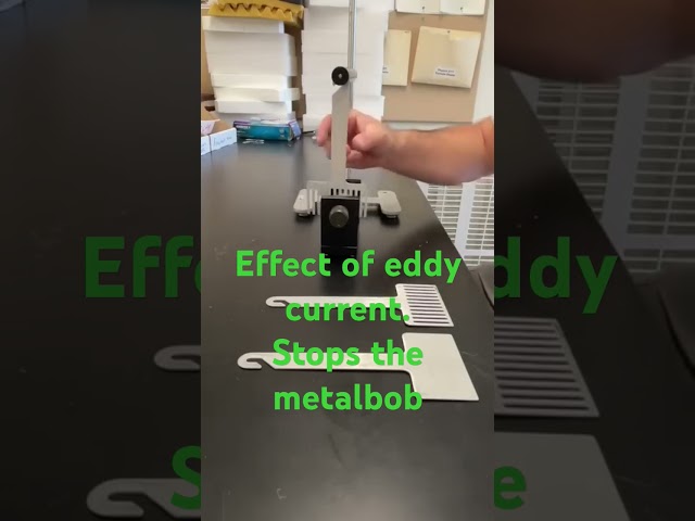 EFFECT OF EDDY CURRENT ON MOVING METALLIC BOB.#scifun #sciencing #experiment #yt #ytshorts