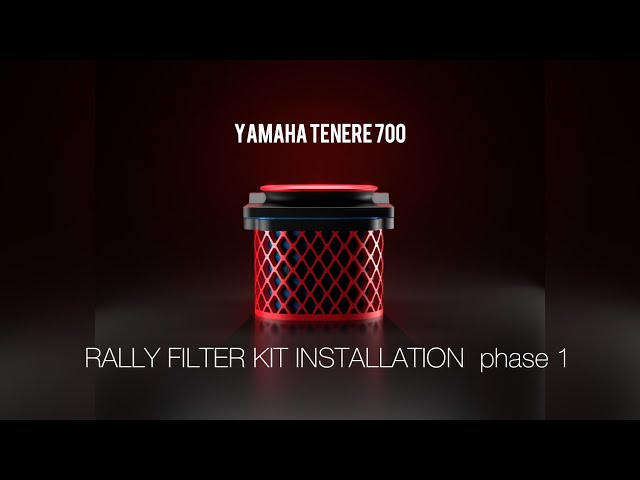 YAMAHA TÉNÉRÉ 700 installation of new Rally Filter Kit | phase 1 | w/o top pre-filter
