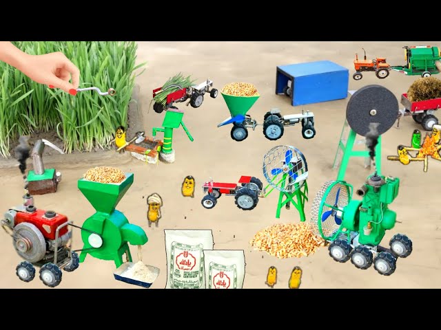 Mini Tractor transporting|bulldozer making most creative science project for framing|@bluetractortv