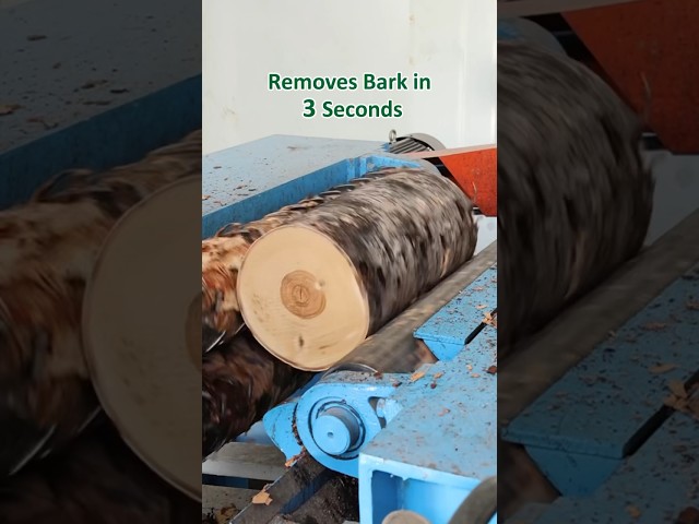 Removes bark in 3 seconds #chinafactory #wood