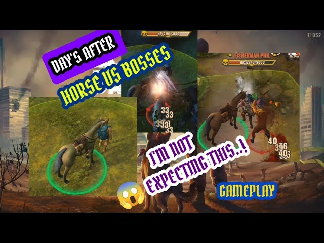 DAYS AFTER:MY HORSE VS BOSSES/😱😱😱