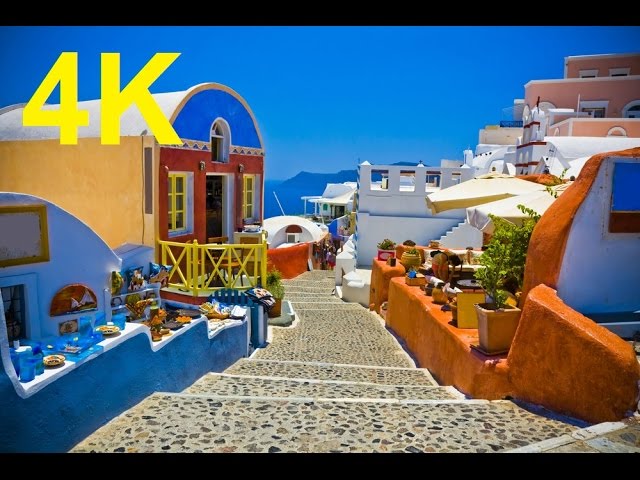 Sony 4k Demo Movie Relax Video Santorin Greece  Around the World 4k