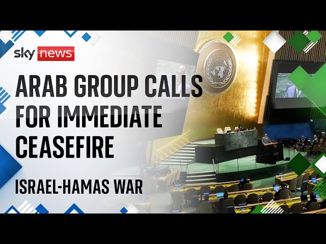 UN General Assembly holds a special session on the escalating Israel-Hamas war