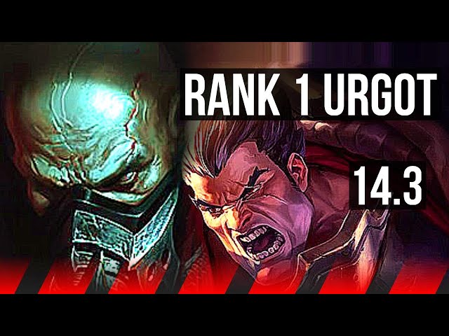URGOT vs DARIUS (TOP) | Rank 1 Urgot, 900+ games, Rank 16 | NA Challenger | 14.3