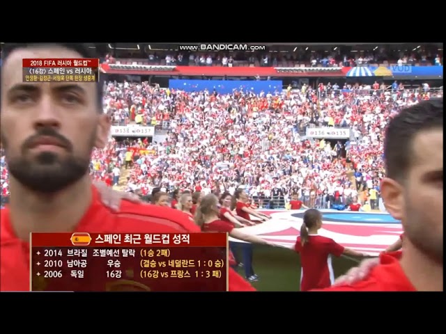 Anthem of Spain vs Russia FIFA World Cup 2018