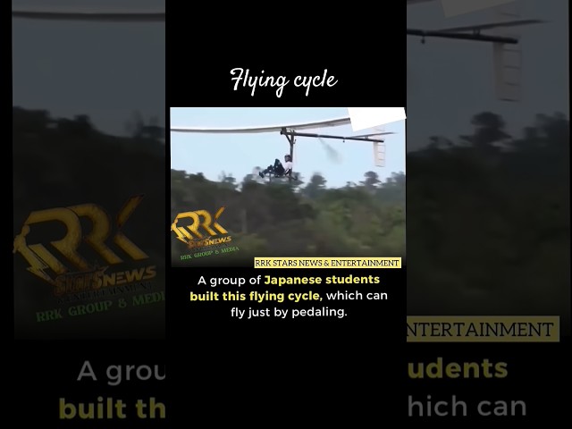 Flying Cycle built by Japanese Students.Lets make them famous for their invention.subscribe for more