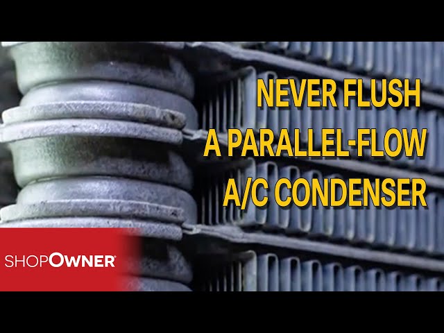 Never Flush A Parallel-Flow A/C Condenser