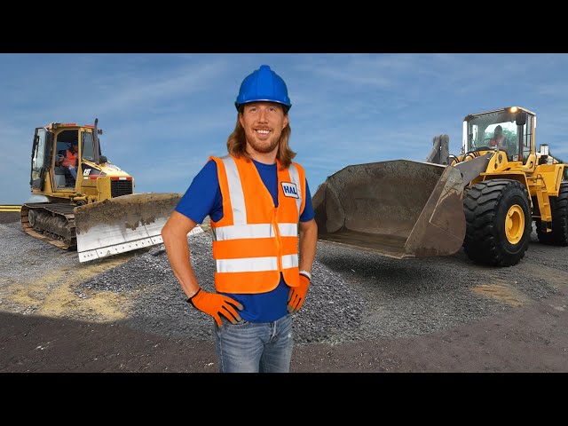 Working with a Wheel Loader and Bulldozer | Real construction vehicles doing work