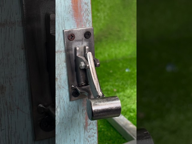Simple idea with automatic gate latch lock # mechanism lock # DIY # Craft # New design