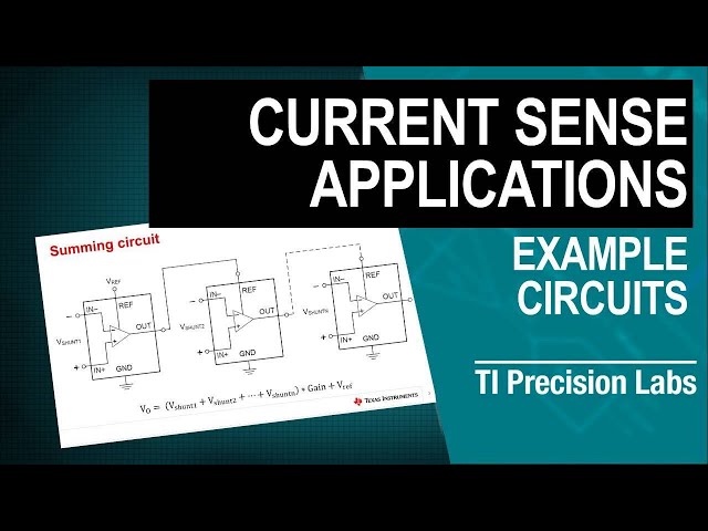 Example circuits for current sense amplifiers