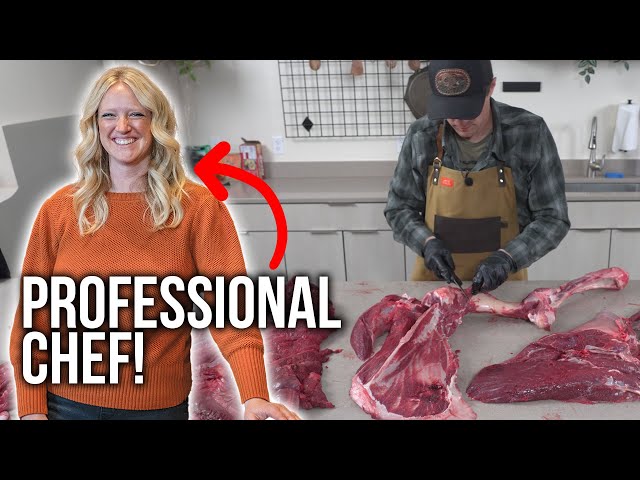 Elk Front Shoulder Breakdown and Cooking Tips with a Chef!