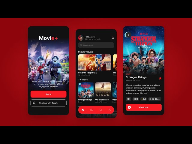 UI/UX Movie App Design Tutorial | Mobile Design in Figma