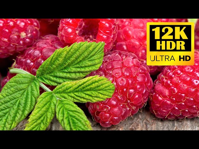 Collection of fruits and Vegetables 12K HDR 60FPS
