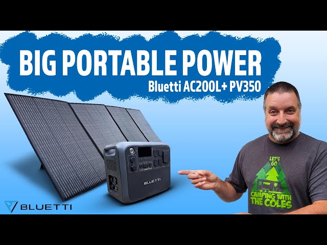 BIG PORTABLE POWER for RV Camping - Bluetti AC200L + PV350 Review