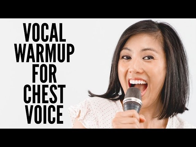 Singing Tutorial -  Vocal Warm Up for Chest Voice - LIVE