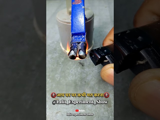 Mini Capacitor danger experiment 💥💥 capacitor science experiment... Lalit Experiment Show #shorts