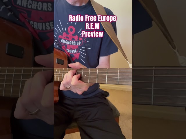 How To Play Radio Free Europe REM Preview Acoustic Guitar Lesson