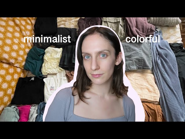Minimalist Colorful Capsule Wardrobe |  50 Piece Closet #consciousconsumption #capsulewardrobe