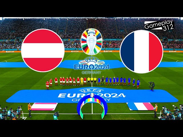 AUSTRIA vs FRANCE - EURO 2024 GERMANY | Group E | Full Match  All Goals | PES Gameplay