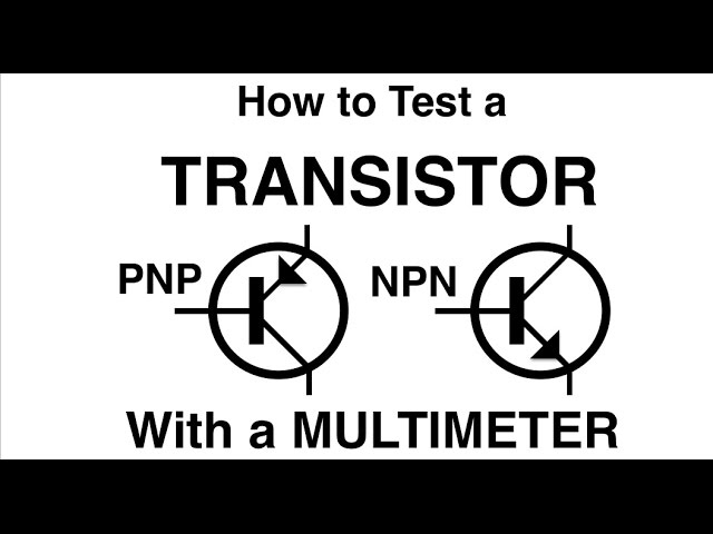 How to test a TRANSISTOR with a multimeter PNP or NPN MF#63