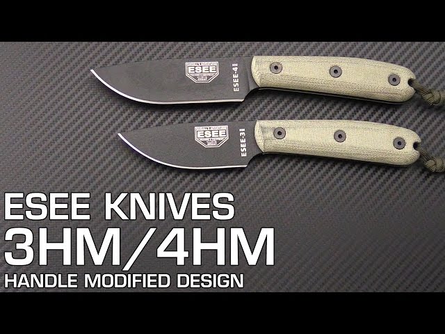 ESEE 3HM and 4HM Handle Modified Fixed Blade Knife Overview