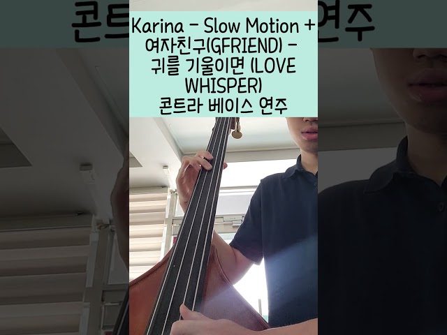 Karina - Slow Motion + 여자친구(GFRIEND) - 귀를 기울이면 (LOVE WHISPER) 콘트라 베이스 커버