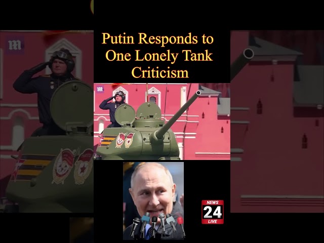 Putin responds ONE Lonely Tank during Victory parade day. 🤣🤣 very funny
