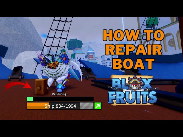 How To Repair a Boat in Blox Fruits | Shipwright Teacher Quest | How To Become Shipwright?