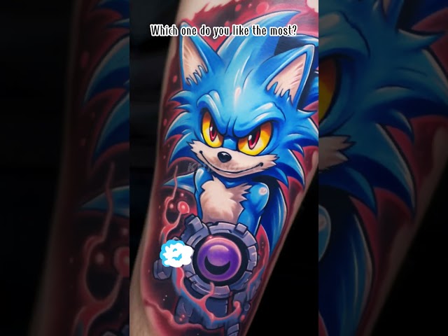 Sonic the Hedgehog but Tattoos 🦔💥🔥 All Characters | Sonic 2023 #sonic #sonicthehedgehog