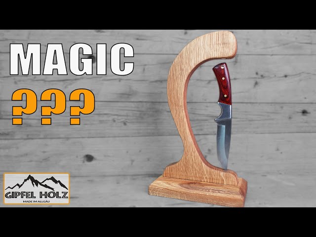 How to build a magic knife holder - Quick wood project - Magic Knife Holder