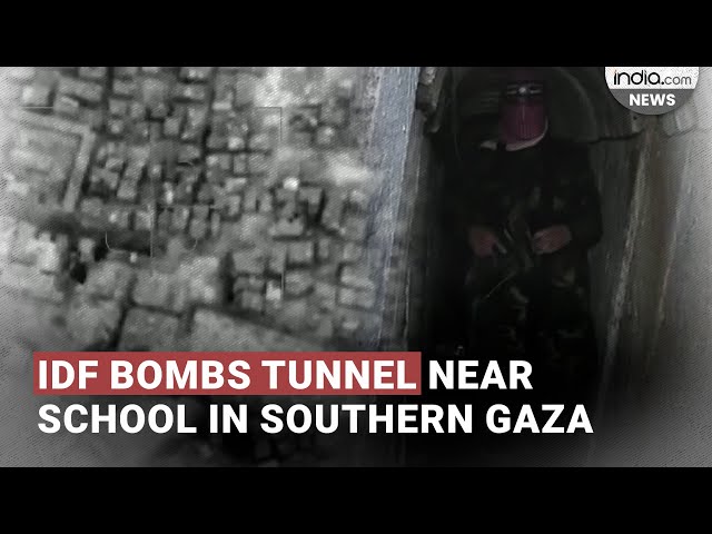 IDF bombs tunnel near school in Southern Gaza
