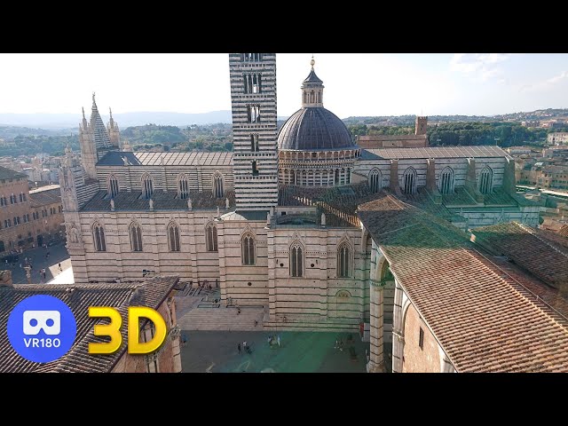 VR180 Slideshow of Medieval City of Siena Cathedral (Duomo)