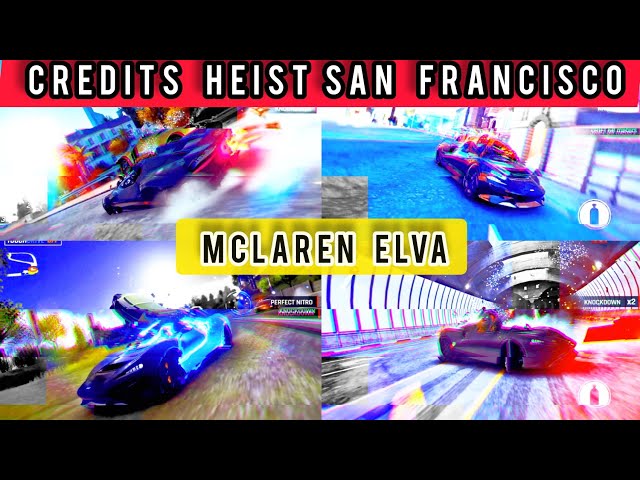 credits heist San Francisco 🔥 | McLaren Elva | asphalt 9 touch drive off
