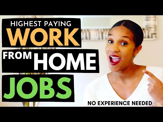 5 High Paying Work from Home Jobs No Experience Needed in 2020 l (No Phone, Without a Degree)