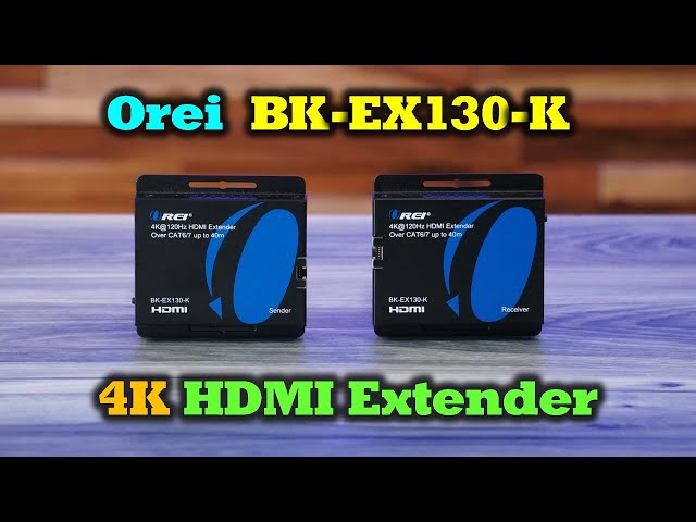 Orei BK-EX130-K | 4K HDMI Extender - Easily Share Your Content