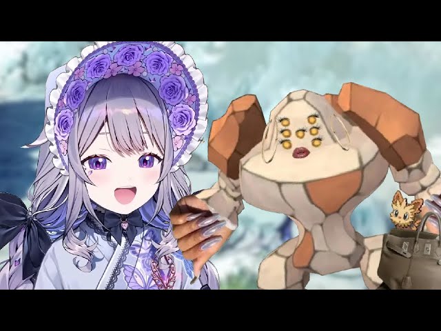 [Hololive EN] Biboo talks about the Regirock that keeps appearing on her TikTok For You page...(MHW)