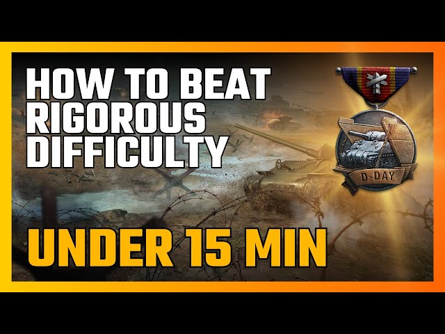 Operation Overlord - How to beat Hard/Rigorous Difficulty UNDER 15 min - WoT