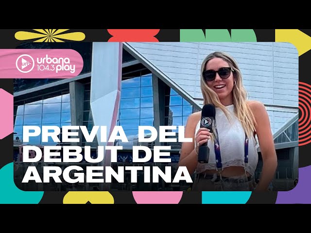 Sofi Martínez en la previa del primer partido de Argentina en la Copa América #VueltaYMedia